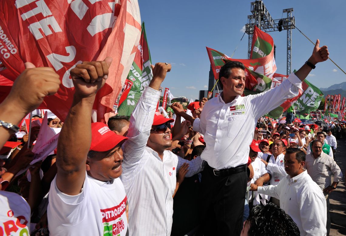 Enrique Pena Nieto's rise to the presidency ended a 12-year drought for Mexico's PRI party, which until 2000 had won 12 straight national elections over 71 years.