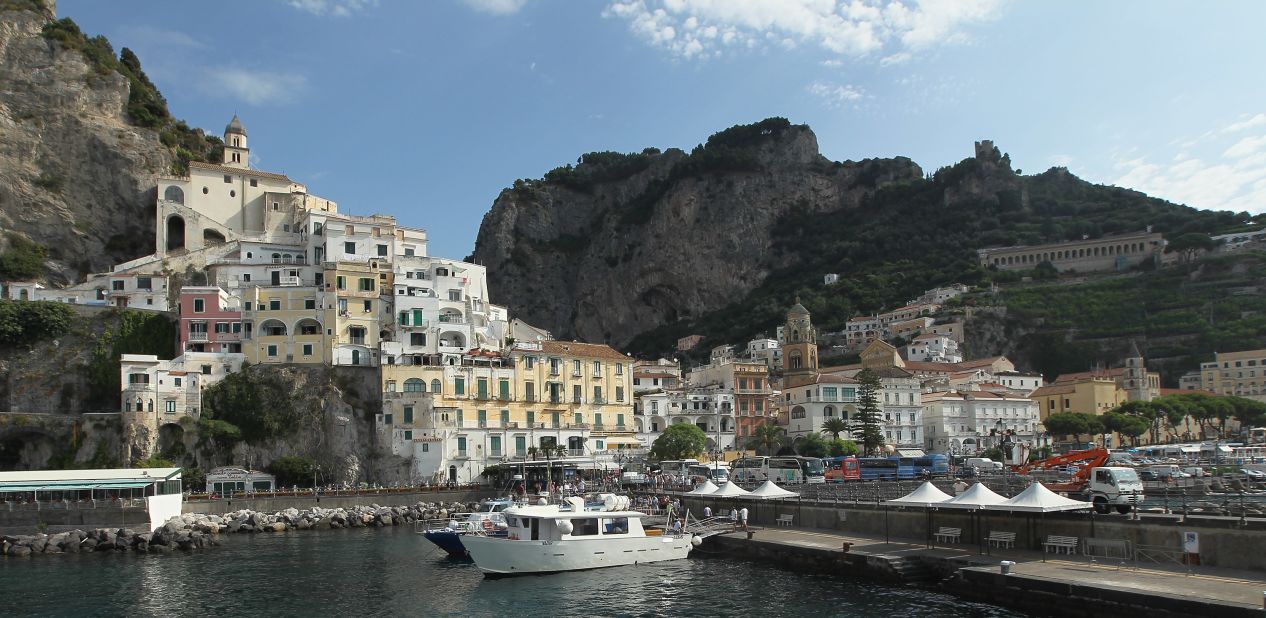 "Villages are set into the mountainside, with so much color and character," says Krywicki of Italy's Amalfi Coast. "This is a great place for the adventurous couple to walk from village to village discovering postcard moments."