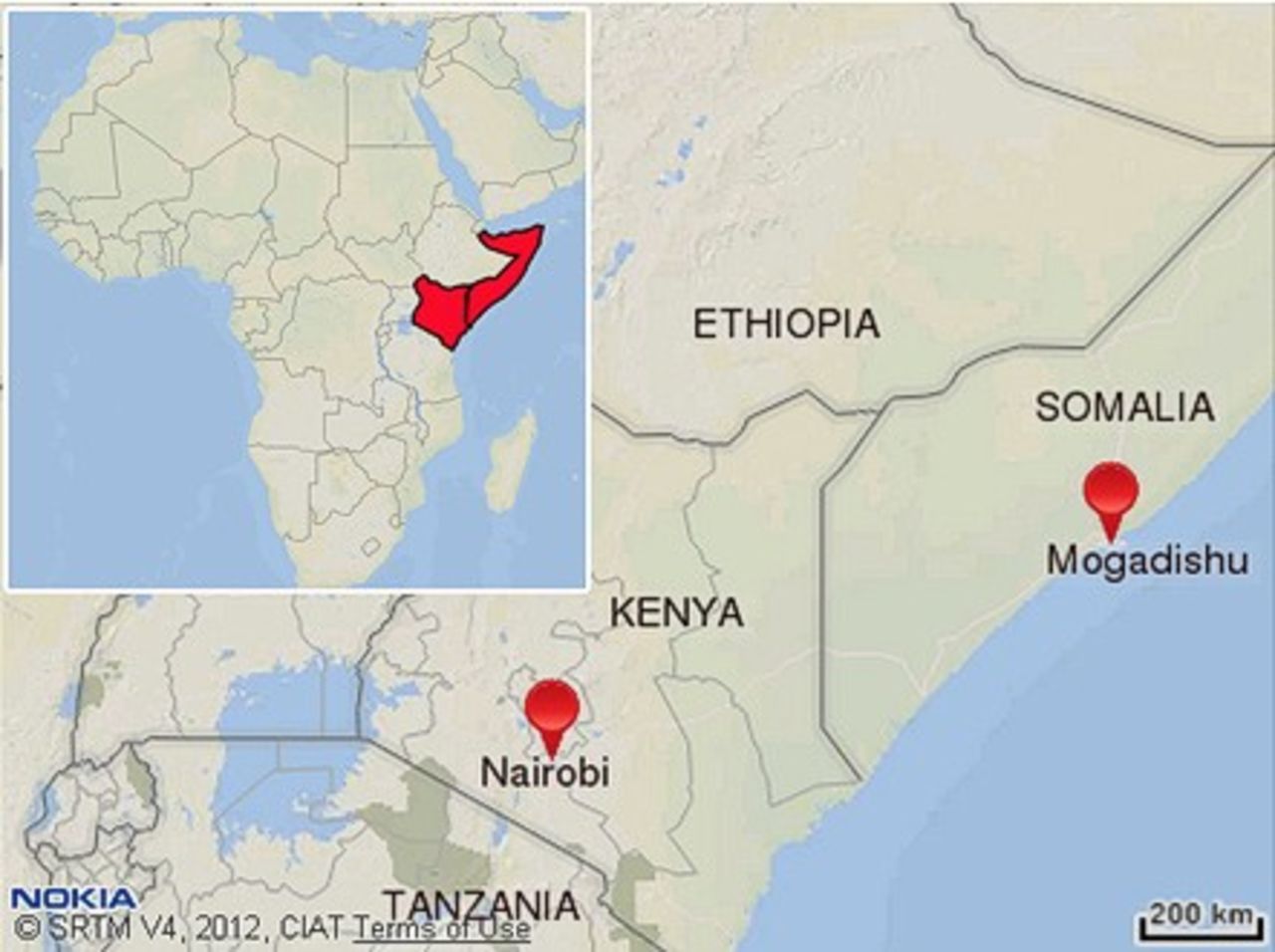 Waayaha Cusub is touring from Nairobi, Kenya, through Somalia, to Mogadishu.