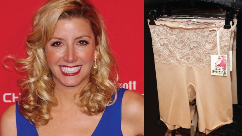 <strong>Sara Blakely (1971- )</strong><br /><em>Spanx underwear</em><br />Started: 1998<br /><br />Sara Blakely was working as a sales trainer by day and a stand-up comedienne at night before she started Spanx. She had no business training and knew nothing about the underwear industry, except that she didn't like the way her bum looked in white pants.<br /><br />So, at the age of 29, <a href="index.php?page=&url=https%3A%2F%2Fwww.cnn.com%2F2012%2F12%2F04%2Fbusiness%2Fsara-blakely-spanx-underwear%2Findex.html" target="_blank">Blakely used her $5,000 savings</a> to develop a line of shapewear to make women look slimmer. The result: her company, Atlanta-based Spanx, became one of the best selling body shaper lines worldwide, with 2011 sales estimated at $250 million dollars and an <a href="index.php?page=&url=http%3A%2F%2Fedition.cnn.com%2Fvideo%2F%23%2Fvideo%2Fbusiness%2F2012%2F03%2F09%2Fnr-spanx-founder-billionaire-list.cnn">estimated corporate value of $1 billion</a>.