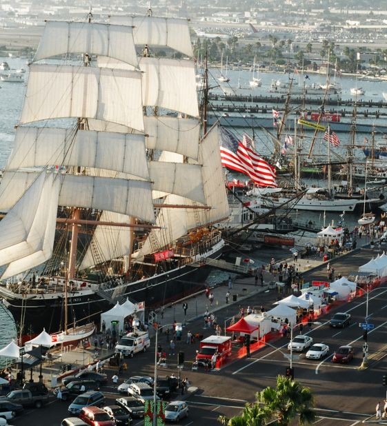 Some 200,000 visitors likely will check out San Diego's North Embarcadero area for this year's festival. The Star of India is expected to be among the tall ships on display.