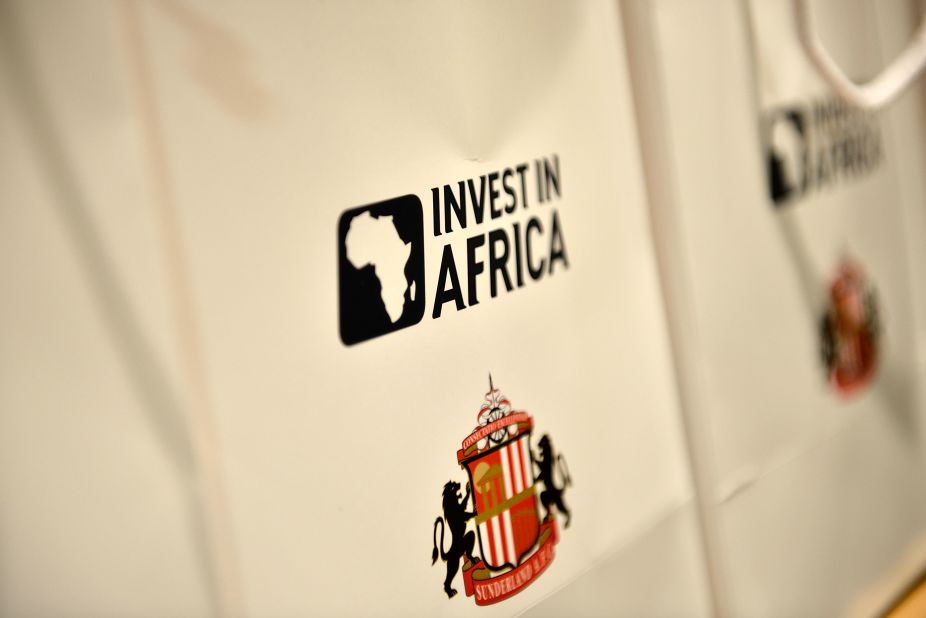 Sunderland signed a two-year partnership agreement with Invest in Africa in June 2012, which has seen the not-for-profit organization's logo displayed on the club's shirts. Tullow Oil is the founding partner in the initiative which seeks to promote investment in Africa while at the same time opening up a new market to the Premier League team.
