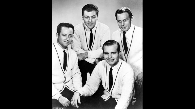 <a >Gordon Stoker</a>, left, who as part of the vocal group the Jordanaires sang backup on hits by Elvis Presley, died March 27 at 88.