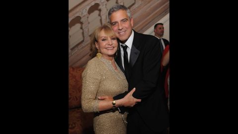 Walters knows celebs like no one else. She and George Clooney attended the Bloomberg & Vanity Fair cocktail reception after the 2012 White House Correspondents' Association Dinner at the residence of the French ambassador in Washington. 