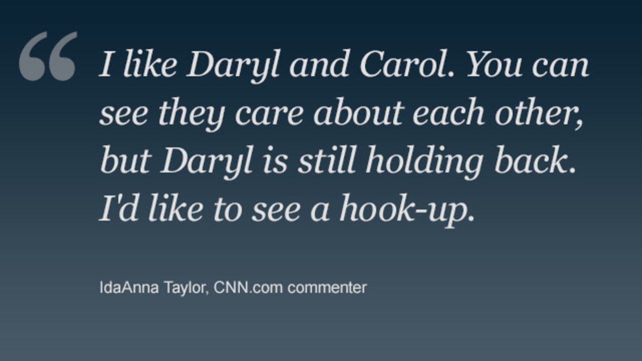 Rumors of a potential romance between fan favorite Daryl Dixon (Norman Reedus) and Carol Peletier (Melissa McBride) have been cropping up <a href="http://www.cnn.com/2013/03/07/showbiz/tv/walking-dead-season-3-preview-ew">all season.</a>