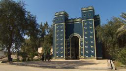 Babylon's Ishtar Gate, decorated with images of dragons and aurochs, is a replica -- the original is part of a reconstruction in Berlin's Pergamon Museum