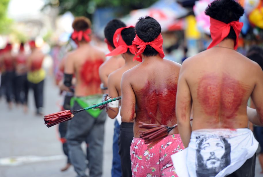 Bishops in the Philippines - which is home to 75 million Catholics - have discouraged people from engaging in extreme acts of faith, like self-flagellation.