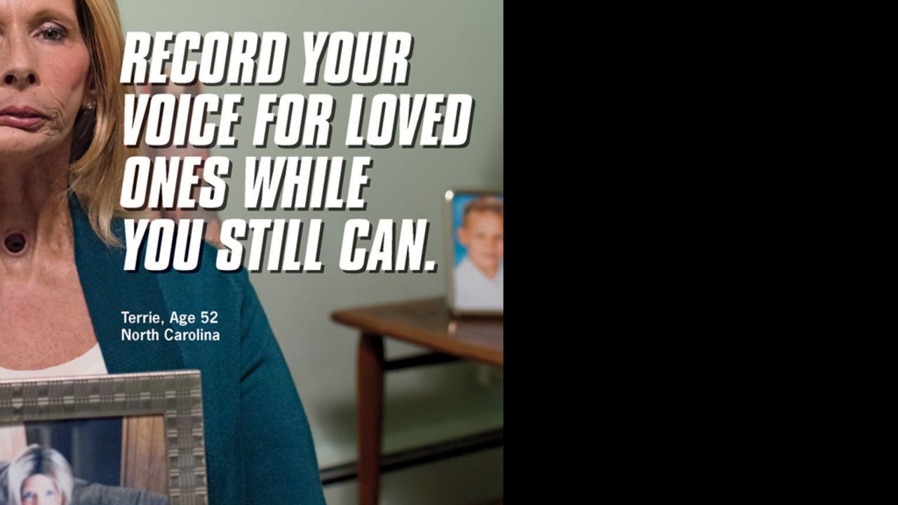 Terrie, who had her  larynx removed after having oral and throat cancers, appears in the CDC's new anti-smoking campaign.