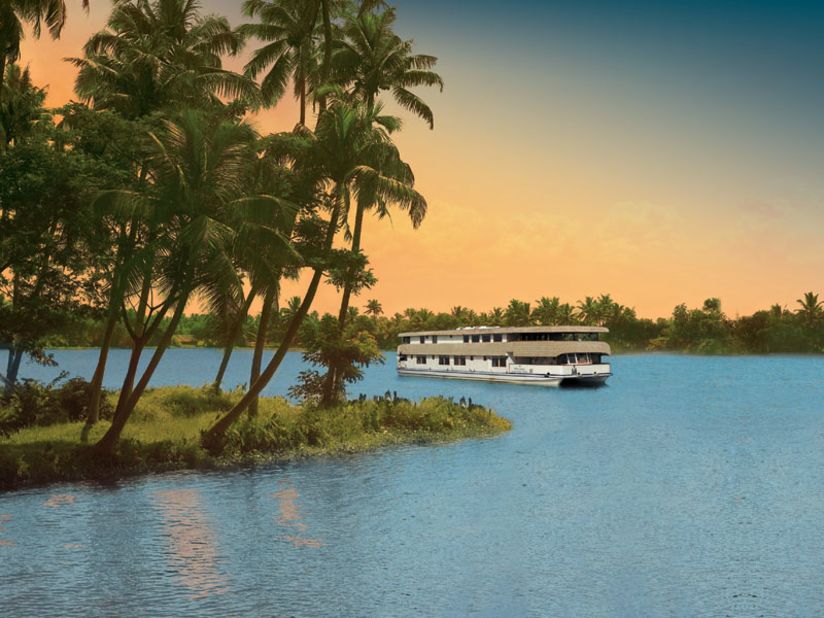 The Oberoi Motor Vessel Vrinda takes travelers on an exploration of Kerala, a southern Indian state that edges the Arabian Sea.