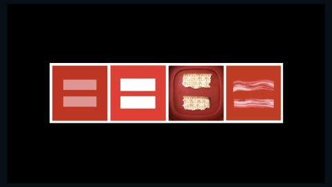 The many variations of the pink equal sign on top of a red background populated many Facebook profile pics this week.