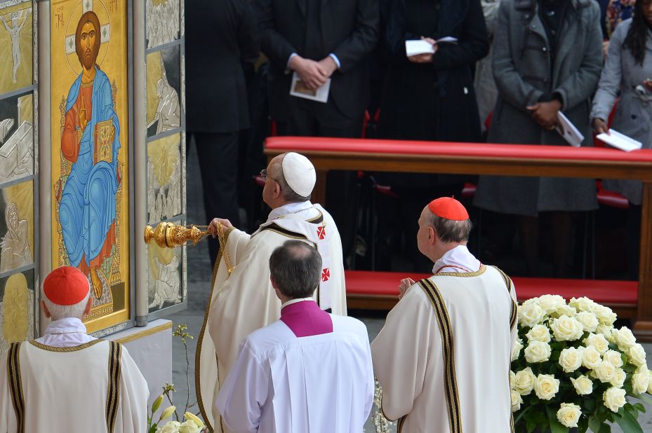Pope Francis leads the Easter celebrations on Sunday.