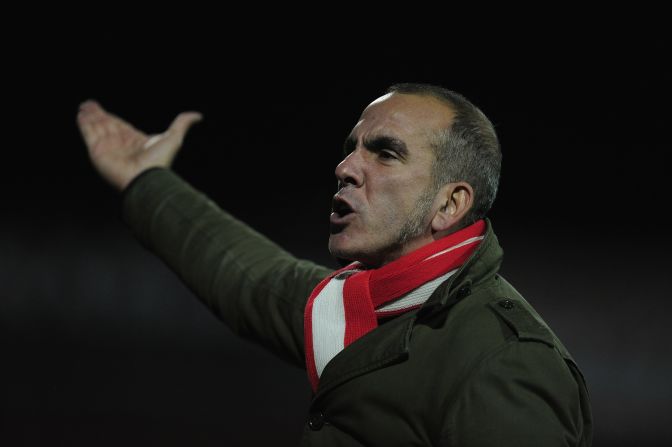 Di Canio's only other managerial job was at Swindon, where he took the English club from the fourth division of English football to the third before quitting over a lack of funding to sign players.  