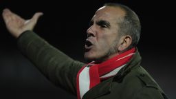  Manager of Swindon Town, Paolo Di Canio celebrates a gaol during the npower League One match between Swindon Town and Tranmere Rovers at the County Ground on December 21, 2012 in Swindon, England. (Photo by Jamie McDonald/Getty Images