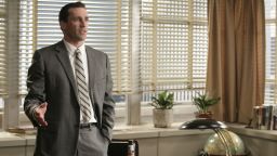 Jon Hamm stars as Don Draper, an ad agency creative director, in the first season of "Mad Men," set in the year 1960.