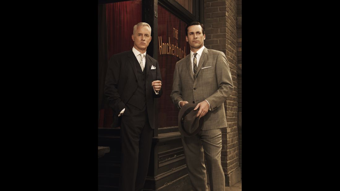 Roger and Don in season 3 of "Mad Men," set in 1963.