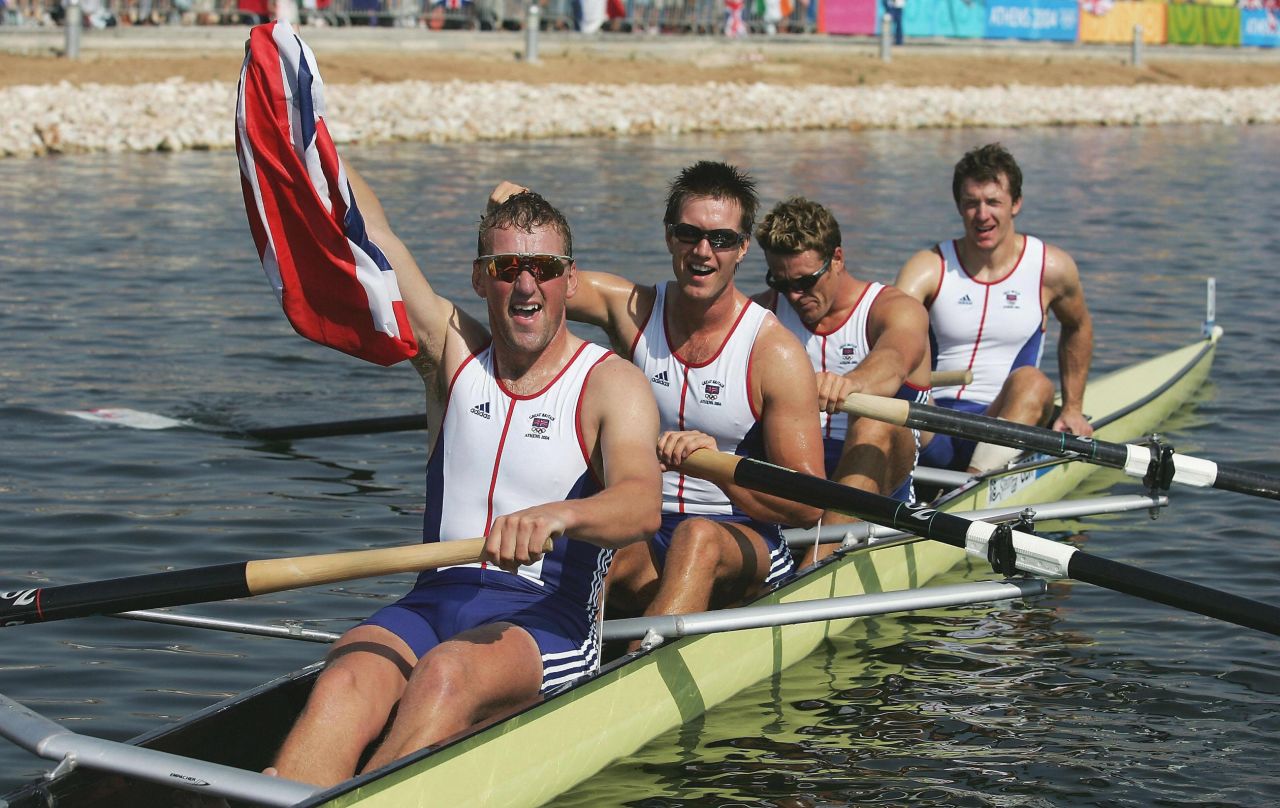 "The boat race isn't a race to lose -- you spend six months of your life training for it and to come second on the day is devastating," said former Oxford rower and four-time Olympic gold medalist, Matthew Pinsent, pictured front. "But to win, is magical."