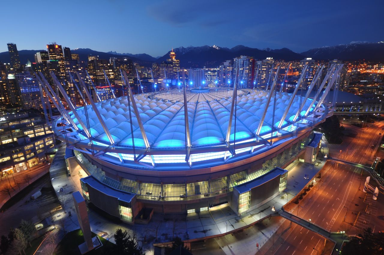 World Autism Awareness Day is Tuesday, April 2, and in commemoration, more than 7,000 landmarks and buildings in 90 countries will be bathed in blue light to draw attention to the cause, according to Autism Speaks' Light It Up Blue campaign. Here, BC Place Stadium in Vancouver, Canada, lights up for the 2012 World Autism Day.
