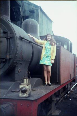 <a href="index.php?page=&url=http%3A%2F%2Fireport.cnn.com%2Fdocs%2FDOC-948800">Keith Long</a> took this picture of his wife in 1969 on the running board of a steam engine in England. "Sixties fashion was a changing decade -- very dated in the early part and trendy and totally different at the end," Long says.