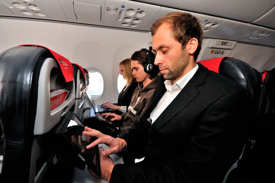 Norwegian Air is one of several carriers that rely on passengers' personal devices to provide the in-flight entertainment. 