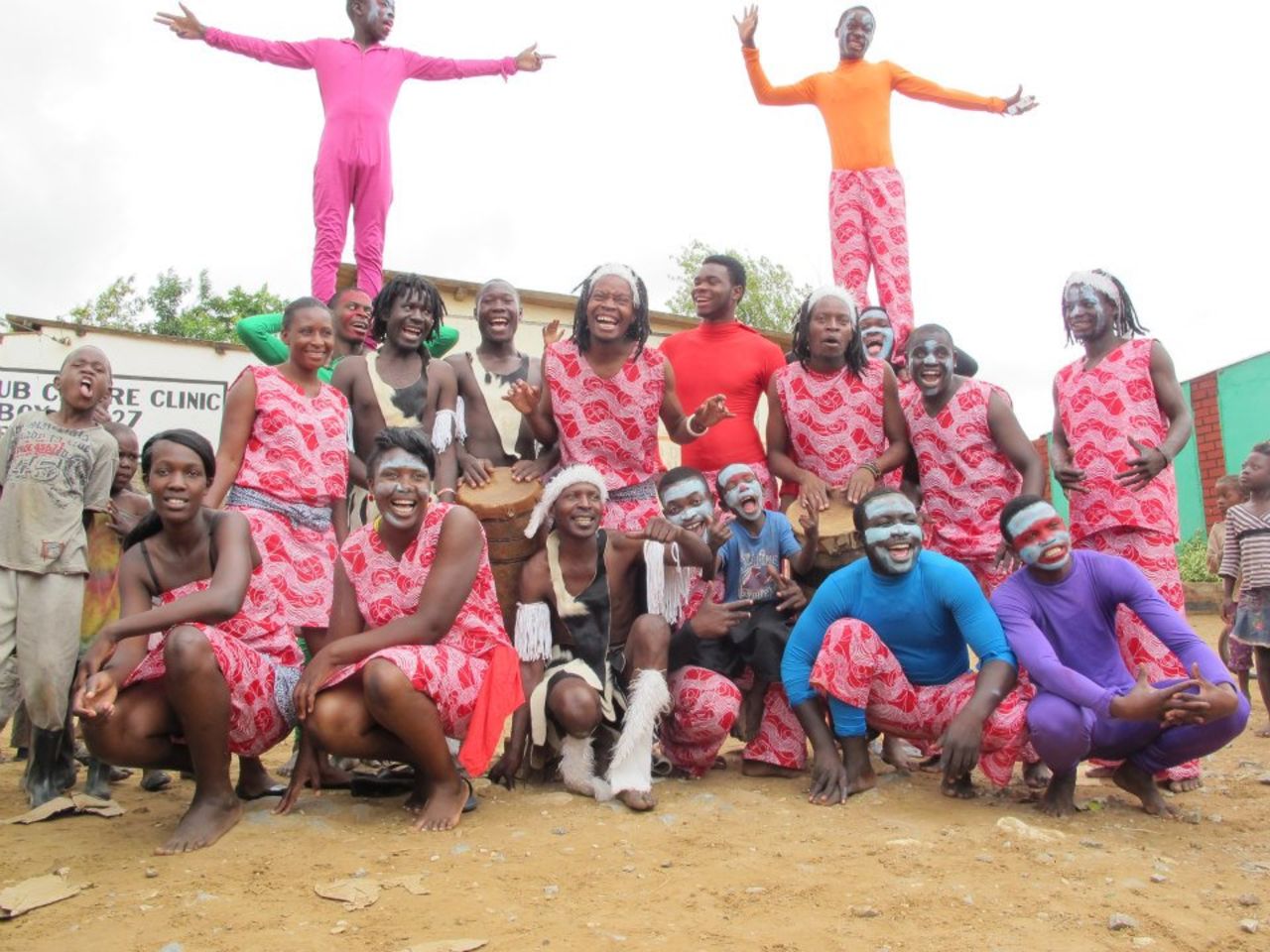 Barefeet Theatre is a group founded in 2006 that uses performing arts to engage with street children in Zambia.