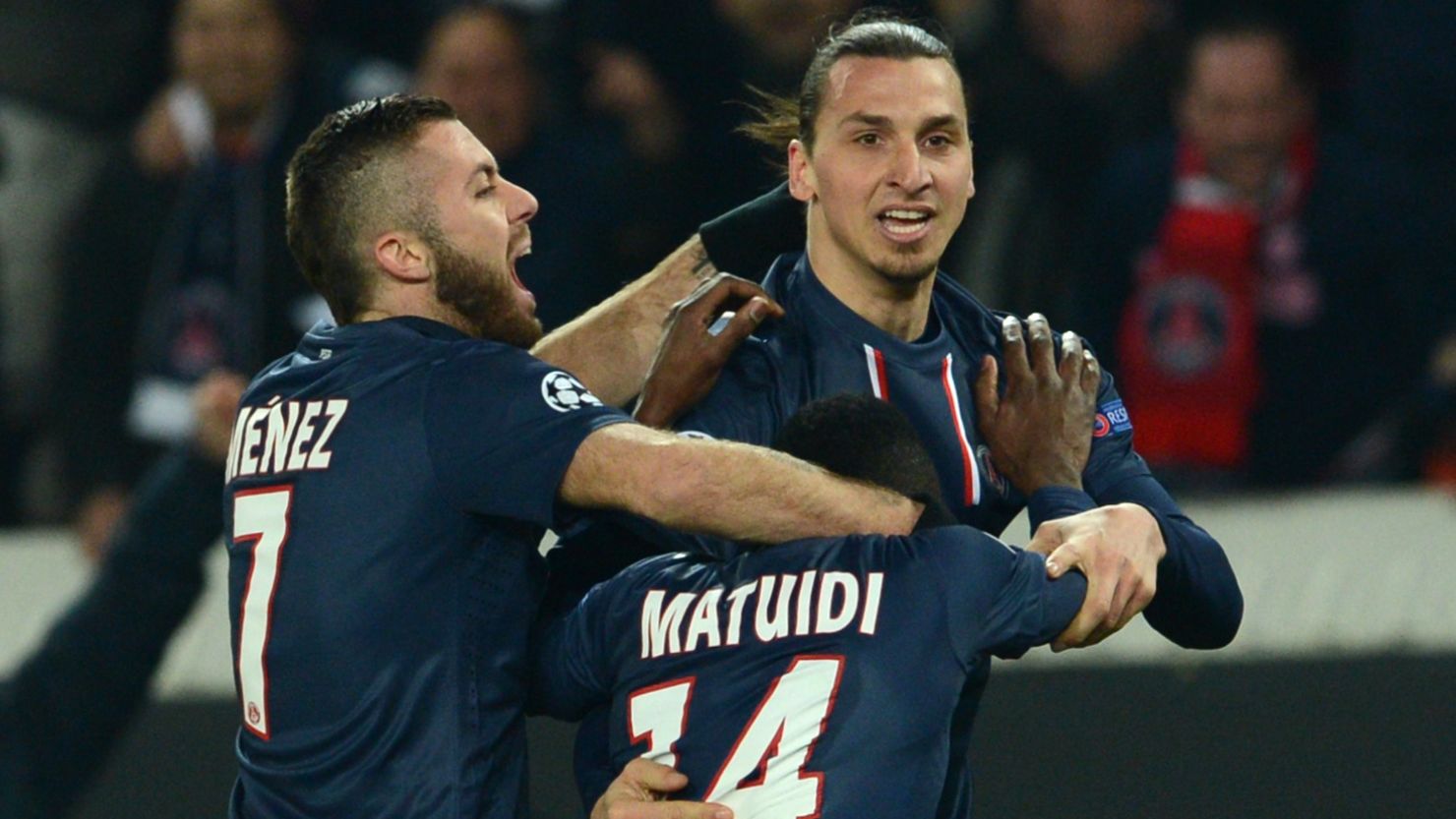 French club Paris Saint-Germain may have to pay hefty taxes on the salaries of star players such as Zlatan Ibrahimovic (center).