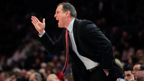 Mike Rice, pictured in 2011, was fired as Rutgers' head basketball coach this week over a video of him abusing his players.