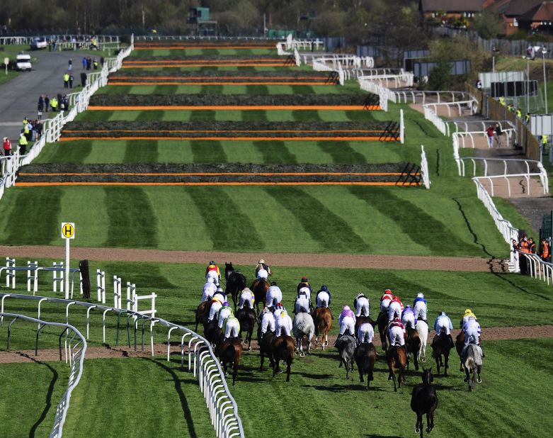 Unlike other jump races, where fences are a uniform size, each fence at the Grand National is unique. The most difficult of these is Beechers Brook, which has a 2-meter drop. Last year two horses had to be put down after falling at the notorious fence.