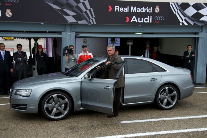 Jose Mourinho drove an Audi during his time as manager of Real Madrid. The Portuguese coach, now at Chelsea, will have to revert to right-hand drive after moving to the United Kingdom.