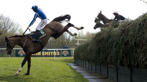 Becher's Brook is one of the toughest jumps at Aintree racecourse.