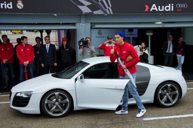 Real Madrid's deal with Audi means that each player in the squad drives a car provided through a lucrative sponsorship deal.