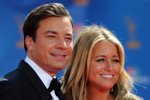 Jimmy Fallon, who hosts the talk show "Late Night with Jimmy Fallon," will be taking over NBC's "The Tonight Show"  in spring 2014. Fallon -- here with his wife, producer Nancy Juvonen, in 2010 -- started his entertainment career as a cast member on "Saturday Night Live" from 1998-2004 and has been in the spotlight hosting award shows and appearing in movies. 