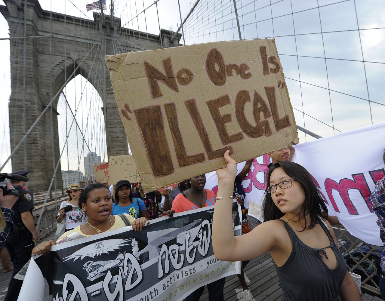 <strong>April 2013: </strong>Media organizations, including the Associated Press and <a href="http://www.cnn.com/2013/04/04/us/illegal-immigrant-term-still-a-challenge">CNN, updated standards in the use of the term "illegal immigrant</a>" in reporting.<br /><br />"There is certainly a more widespread awareness that terminology is contentious and part of the overall political battle for immigration reform," said Lina Newton, an associate professor of political science at Hunter College and author of "Illegal, Alien, or Immigrant: The Politics of Immigration Reform."<br />