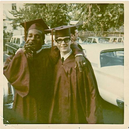 <a href="index.php?page=&url=http%3A%2F%2Fireport.cnn.com%2Fdocs%2FDOC-947653">Raymond Johnson</a>, right, poses with his friend on their high school graduation day in 1968. "There are no dress codes today, so young people are free to choose what they like and feel is most comfortable," he says. "That in itself is a giant leap from the '60s." 