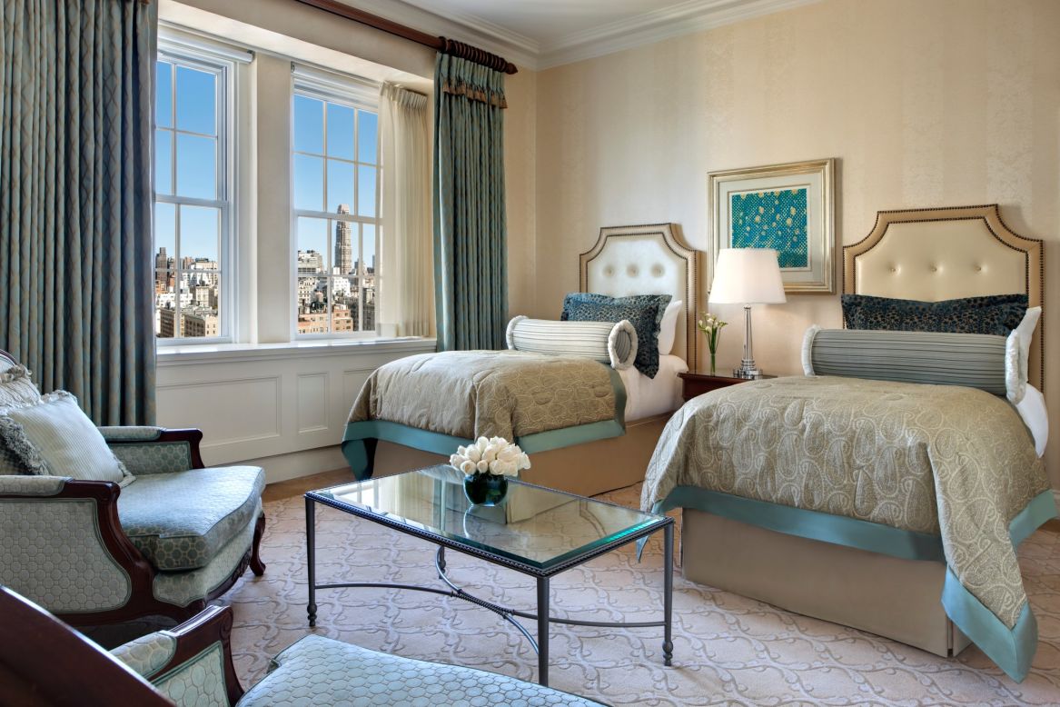 Check in to a stylish city-view or Central Park-view room.