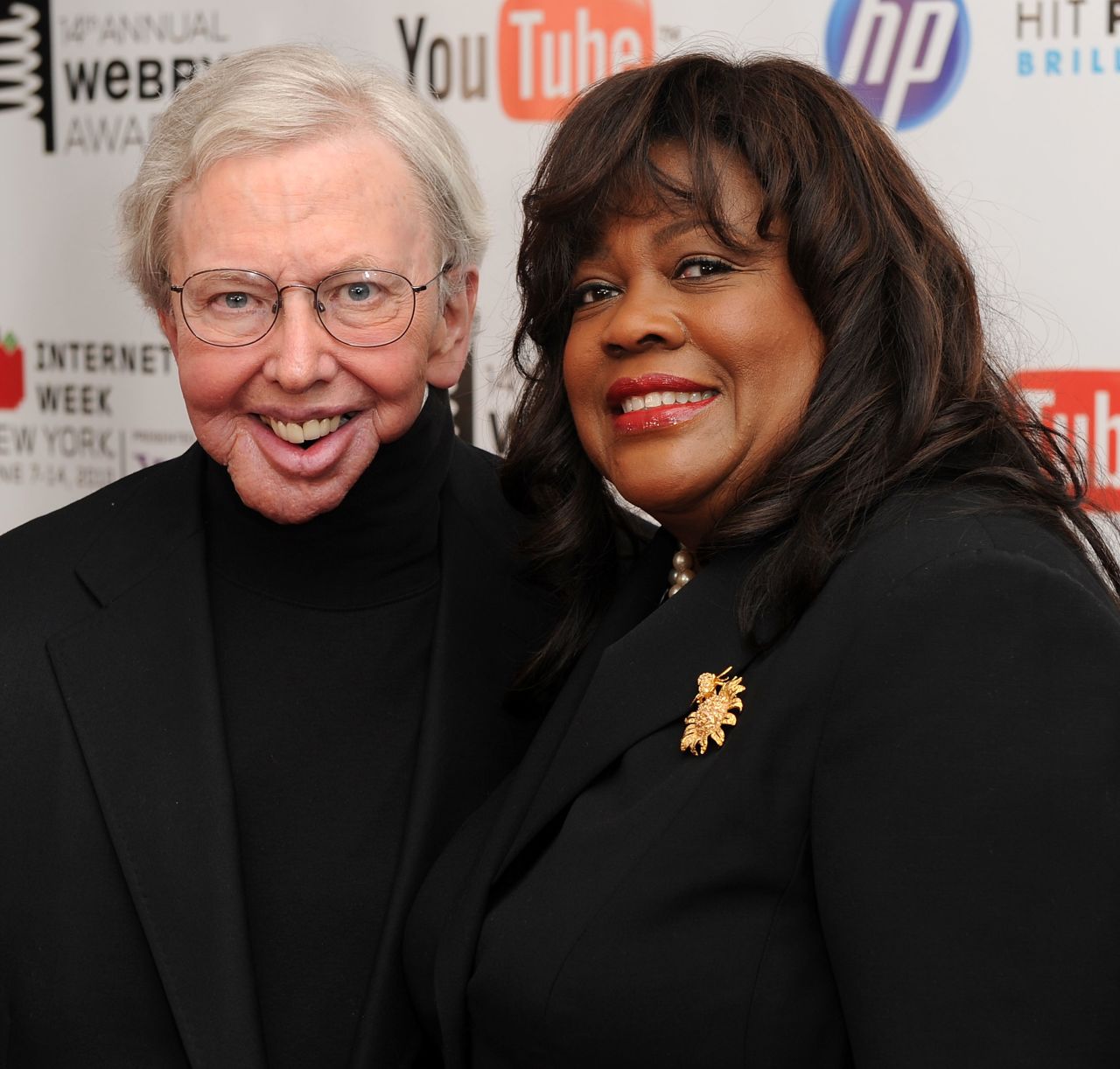 Ebert and his wife, Chaz Ebert, attend the 14th Annual Webby Awards on June 14, 2010, in New York.