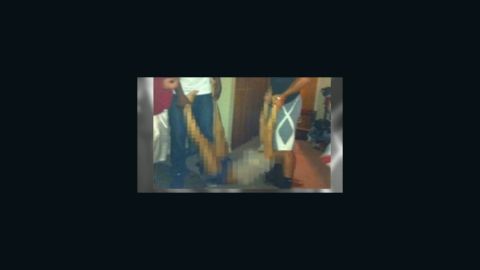 This photo of a victim being carried by two suspects became evidence in the Steubenville, Ohio, rape case.