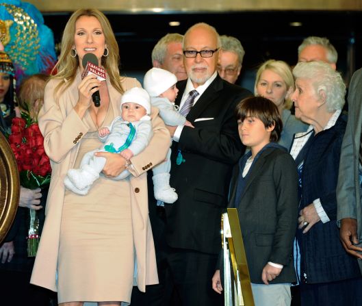 Celine Dion and her husband, René Angelil, welcomed twin boys in 2010. Dion was 42 at the time.