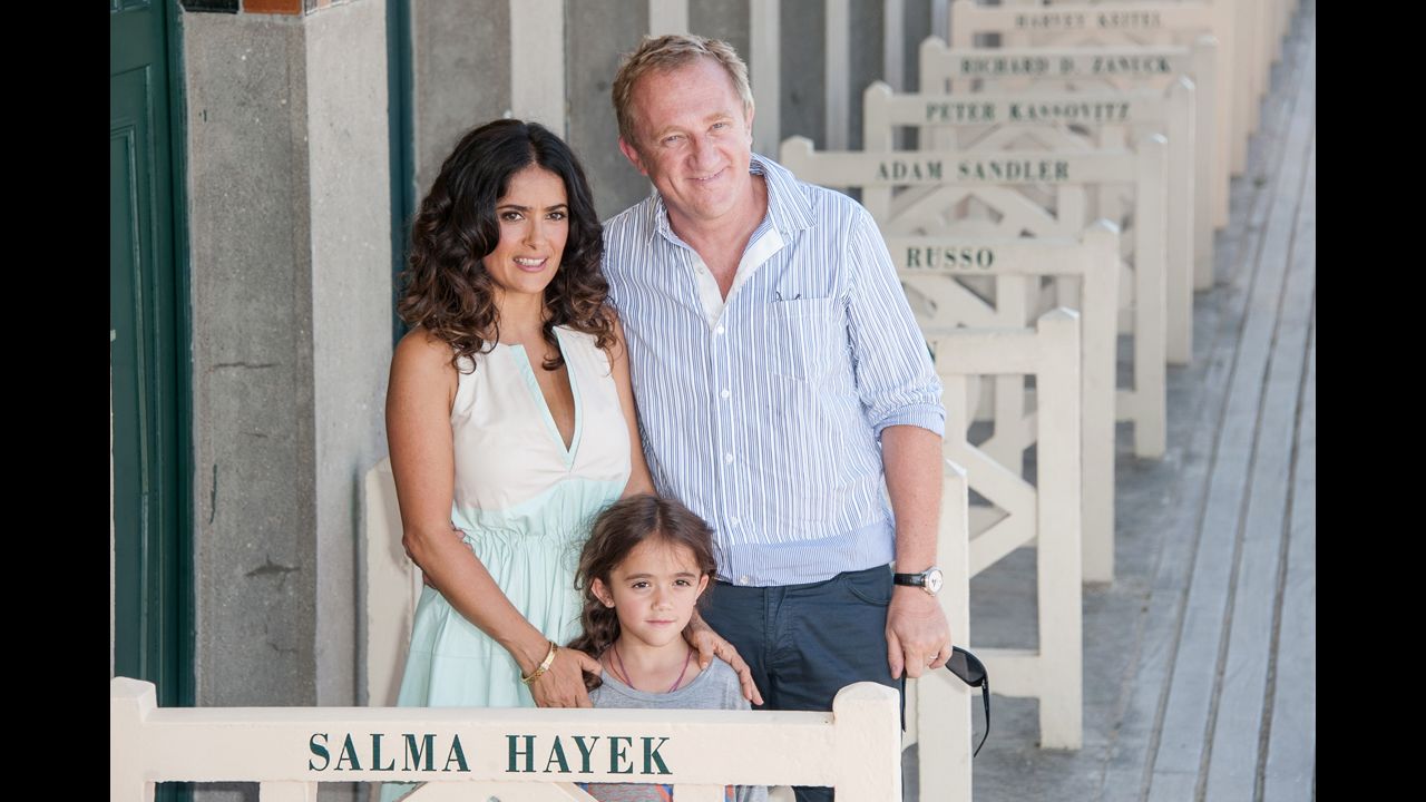Salma Hayek was 41 when she gave birth to Valentina Paloma Pinault in 2007. Her husband is Francois-Henri Pinault.