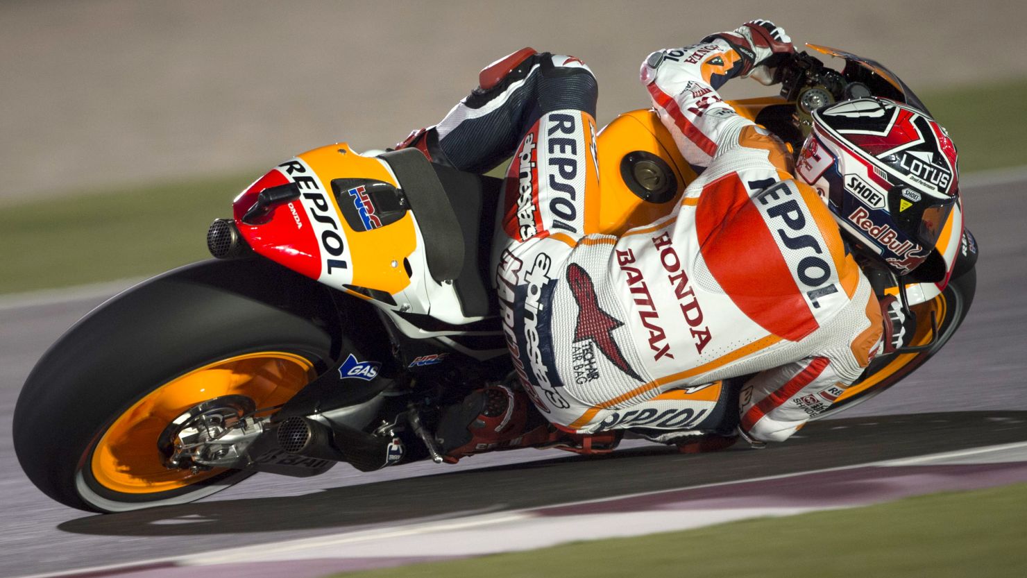 MotoGP rookie Marc Marquez was a surprise name at the top of the practice timesheets at Losail in Doha, Qatar.