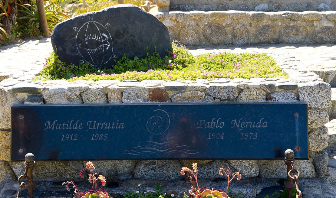 A view of the tomb of Chilean poet Pablo Neruda in Isla Negra, some 120 km (75 miles) west of Santiago, on April 7, 2013.