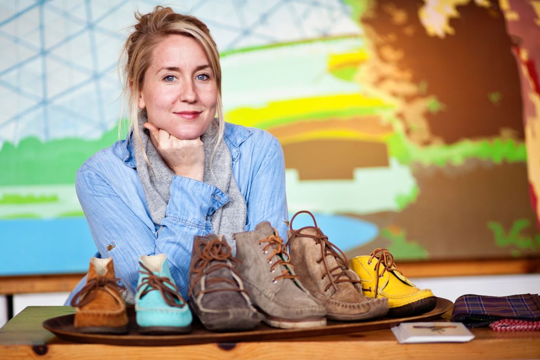 Katherine McMillan was tired of women's shoes with bows and flowers, so she designed her own.