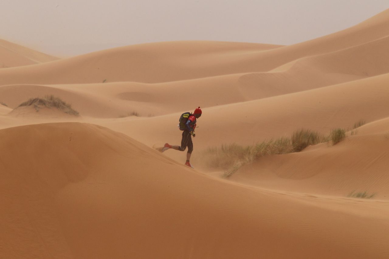 Known as the world's most difficult footrace, the MDS requires competitors to complete the equivalent of five and a half marathons over six stages, in extreme heat that can reach 50C.