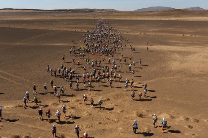 Known as the world's toughest footrace, runners had to cover the equivalent of five and a half marathons over six stages -- including a non-stop leg of some 75 kilometers.
