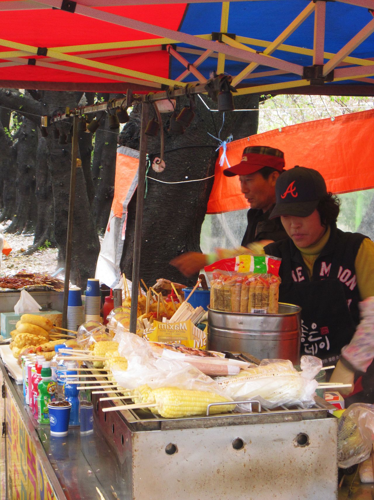 Cheap, abundant, varied and delicious, festival food carts supply a delicious selection of all things fried, grilled and glutinous. 