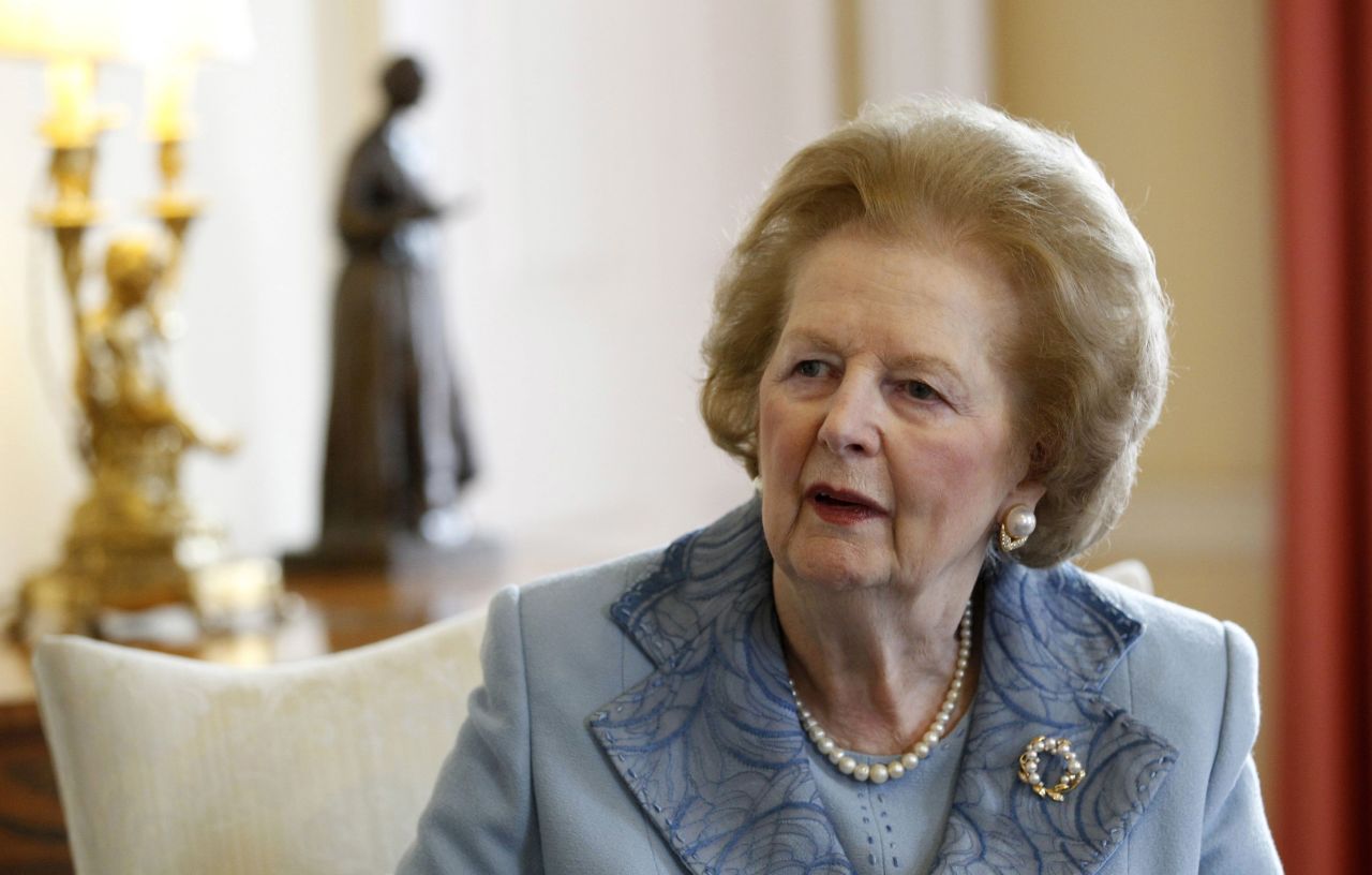 <a href="http://www.cnn.com/2013/04/08/world/europe/uk-margaret-thatcher-dead/index.html?hpt=hp_c2">Former British Prime Minister Margaret Thatcher</a>, a towering figure in postwar British and world politics and the only woman to become British prime minister, died at the age of 87 on Monday, April 8.