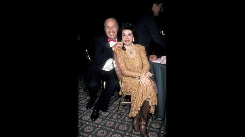Funicello and husband Glen Holt attend a gala in New York.