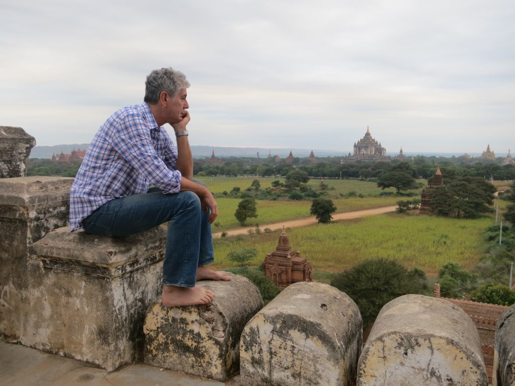 In the "Parts Unknown" series premiere, Bourdain visited the Shwesandaw Pagoda in Bagan, Myanmar. After seeing so many world wonders, "it's something really special to be thrilled by ruins -- hair stand-up-on-back-of-neck-excited by a view," <a href="http://www.cnn.com/video/shows/anthony-bourdain-parts-unknown/episode1/">Bourdain said</a>.