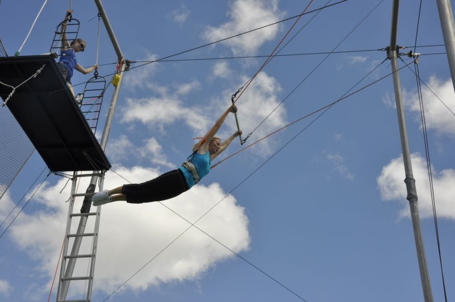 Take a leap with a lesson at New York's Trapeze School.