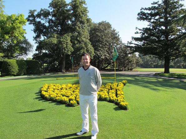 CNN's Living Golf host Shane O'Donoghue played at Augusta in 2005 after winning a lottery among journalists covering that year's Masters.