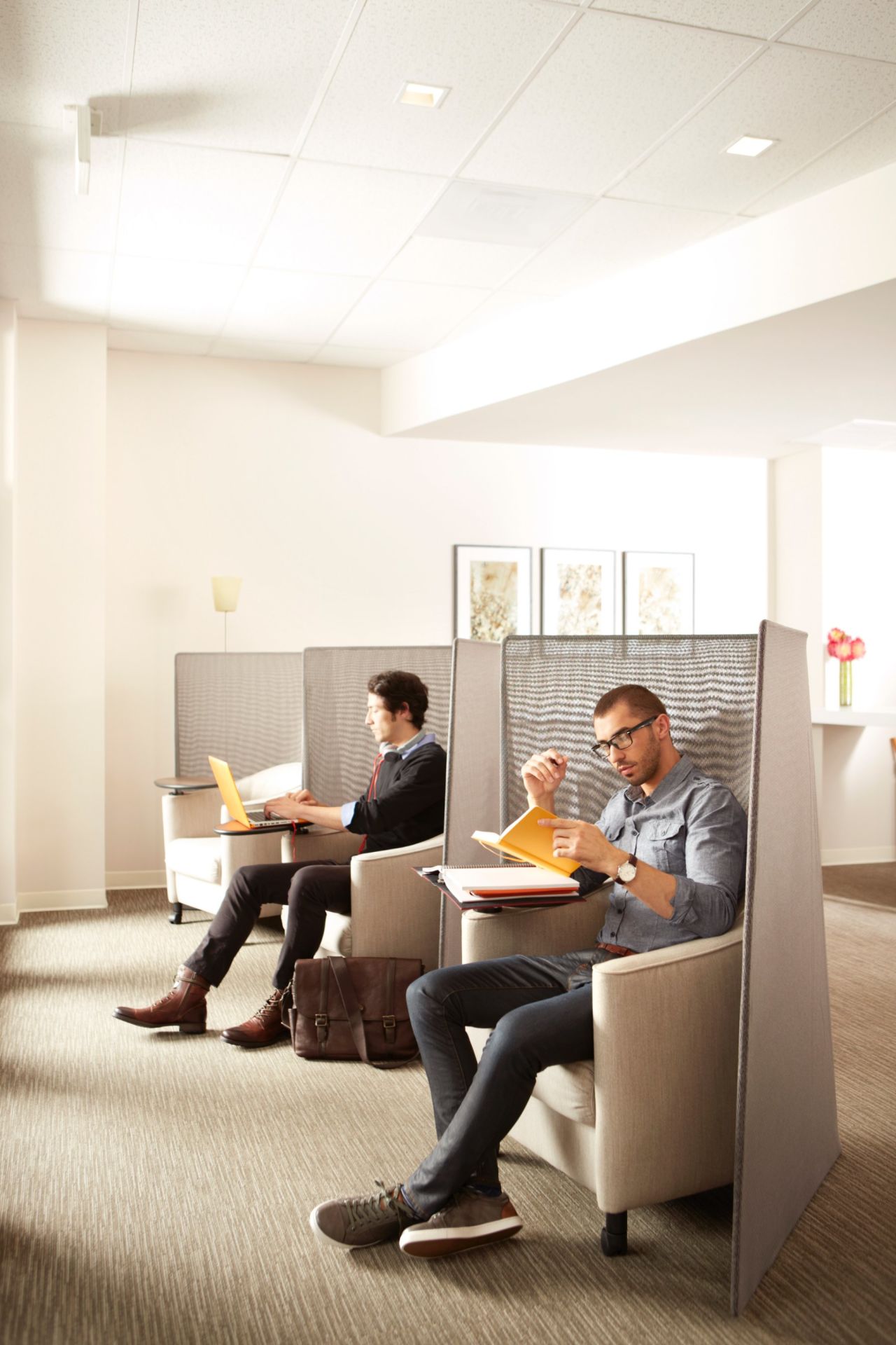 Individuals who need a quiet place to work can book space at Marriott by the hour  through LiquidSpace.com